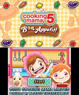 Cooking Mama 5: Bon Appetit! Title Screen